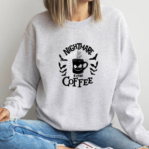 Nightmare Before Coffee Crewneck