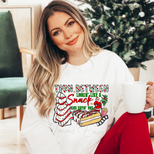 Torn Between Lookin' Like A Snack And Eatin' One Crewneck